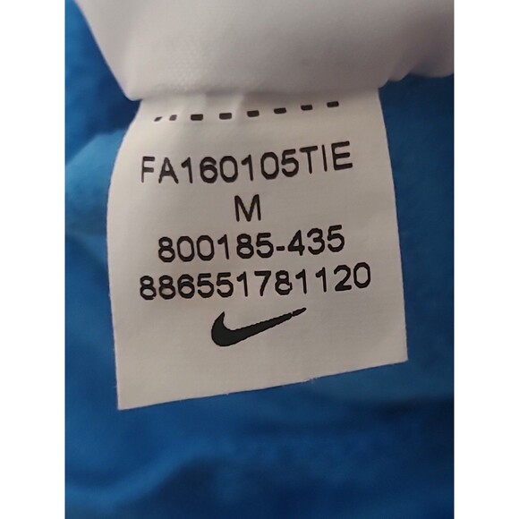 Nike Dri-Fit 1/2 Zip Sweatshirt Mens M Blue Fleece Pocket Blade Collar Pullover - Picture 13 of 15